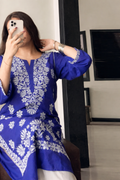 Soft Linen Embroidered Long Kurti  Premium