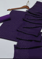 Diamond Stone Stitch Chiffon Suit