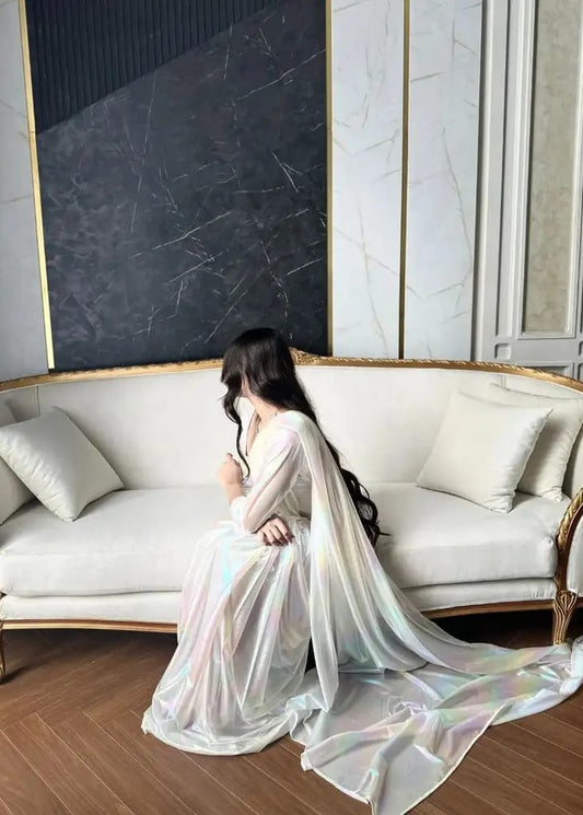 Rainbow Moonlight Saree