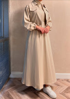 Urban Utility Fleece Two-Piece Dress & Zip Jacket Set