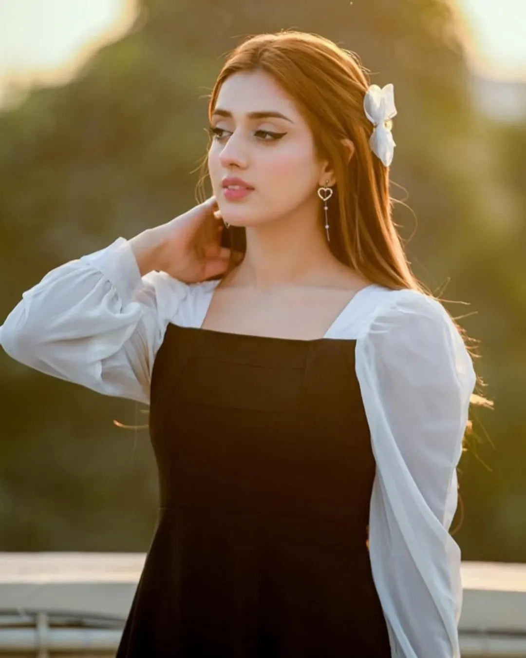 Monochrome Rhapsody Long Maxi Dress | Imported Soft Georgette