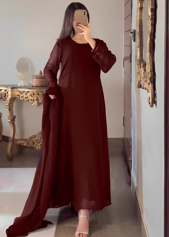 Elegant Flow Chiffon Maxi 50" Length