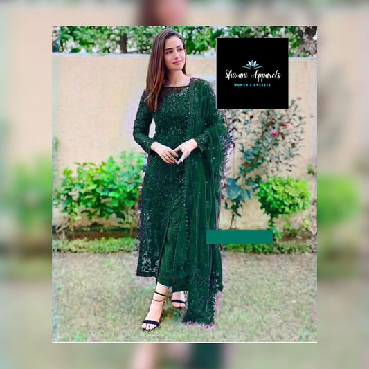 Maryum hussain green dress