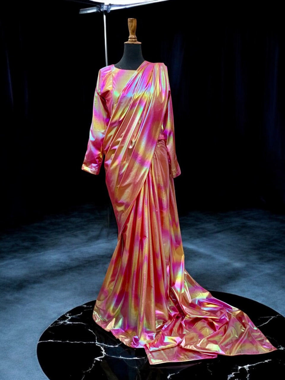 Rainbow Moonlight Saree