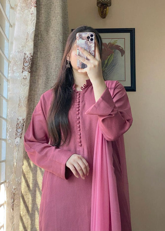 Regal Farshi Silk Ensemble (Stitched)