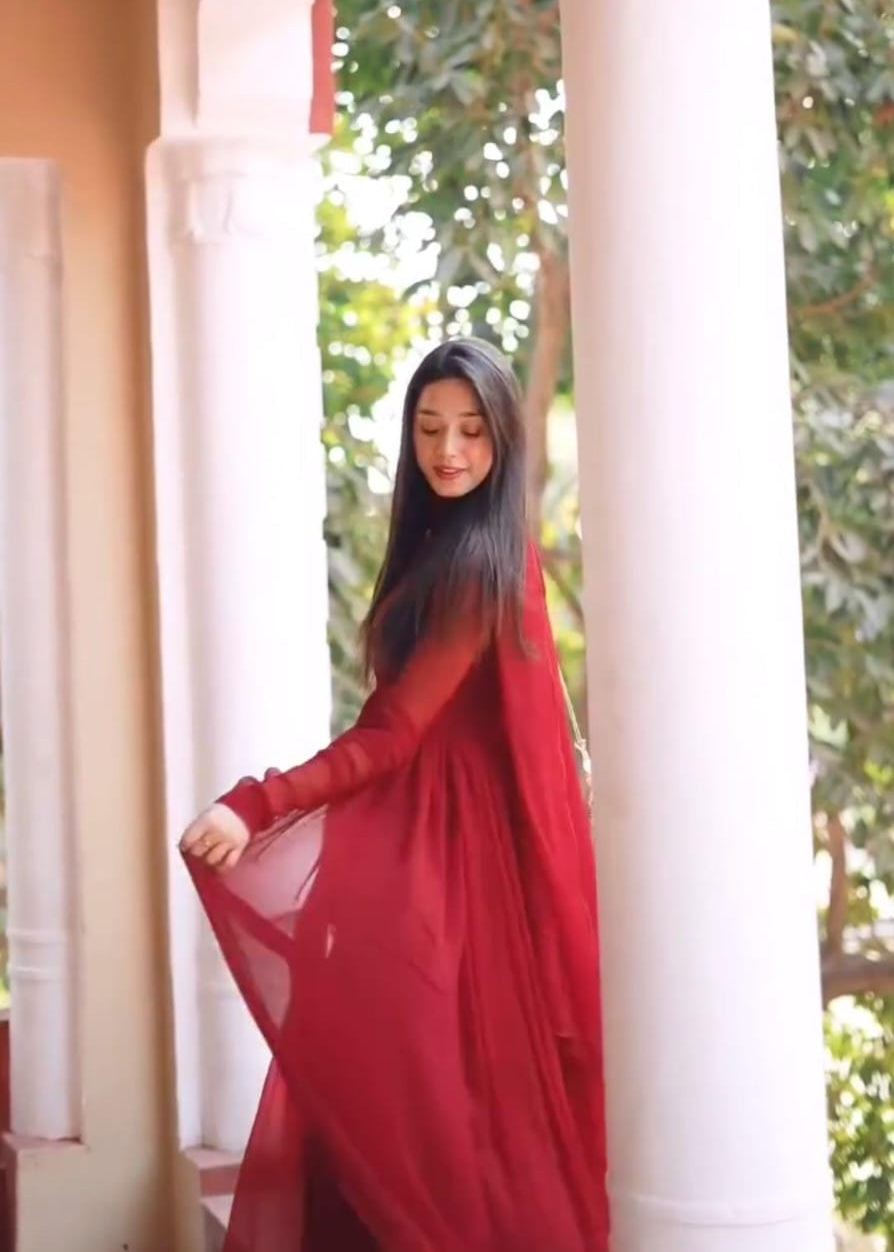 Royal Chiffon Lace Frock