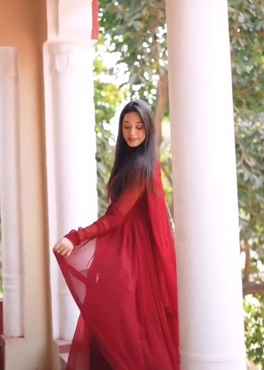 Royal Chiffon Lace Frock