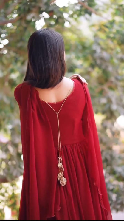 Royal Chiffon Lace Frock