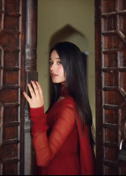 Royal Chiffon Lace Frock