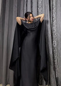 Shamoz Silk Cape Shawl Dress - Luxury Formal Wear
