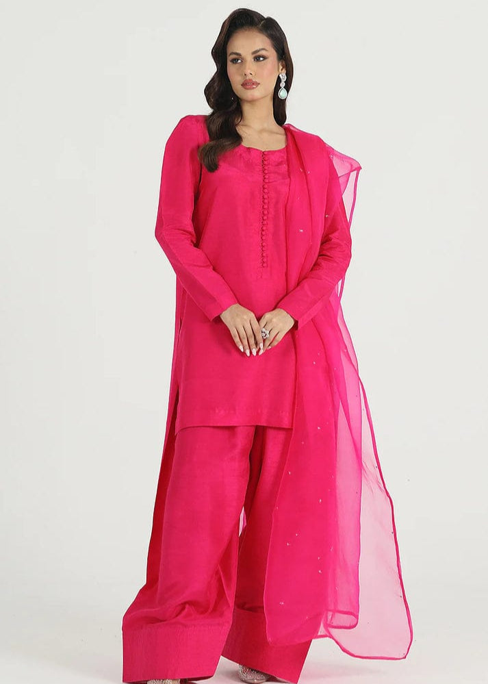 Regal Farshi Silk Ensemble Premium Stitched Formal Dress for Women