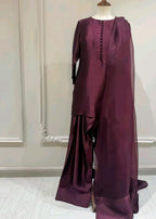 Regal Farshi Silk Ensemble Premium Stitched Formal Dress for Women