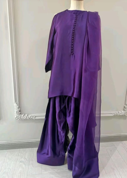 Regal Farshi Silk Ensemble (Stitched)