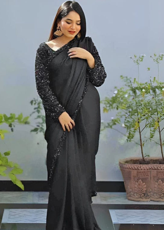 Shamoz Silk Saree  Ready to Wear Elegance
