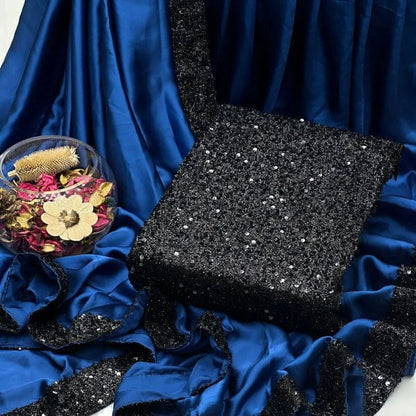 Premium Shamoz Silk Unstitched Saree