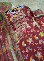 Aneela's Printed 3 Piece Suit Premium