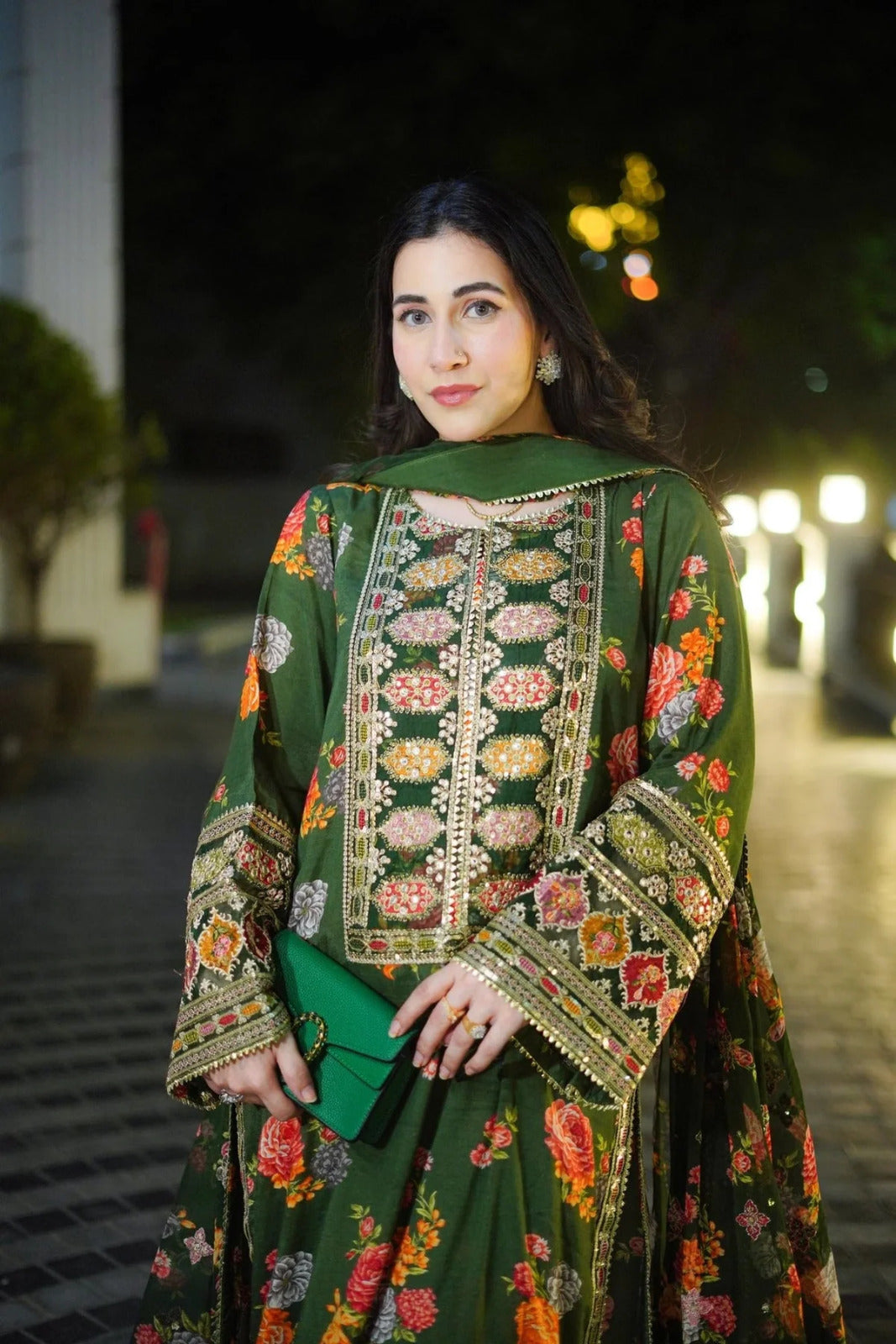 Aneela's Printed 3 Piece Suit Premium