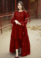 Chakoor Rose Garden Embroidered Maxi with Inner & Trouser