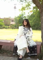 Chic Embroidered Cotton Farshi 3 Piece Set Ready to Wear Luxury