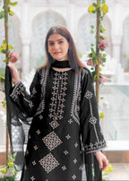 Heavy Sequin Embroidered Shirt with Trouser Dupatta 3PCS