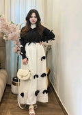 Elegant Bow Maxi 2PC Party Wear Set for Women | Chic Formal Dress