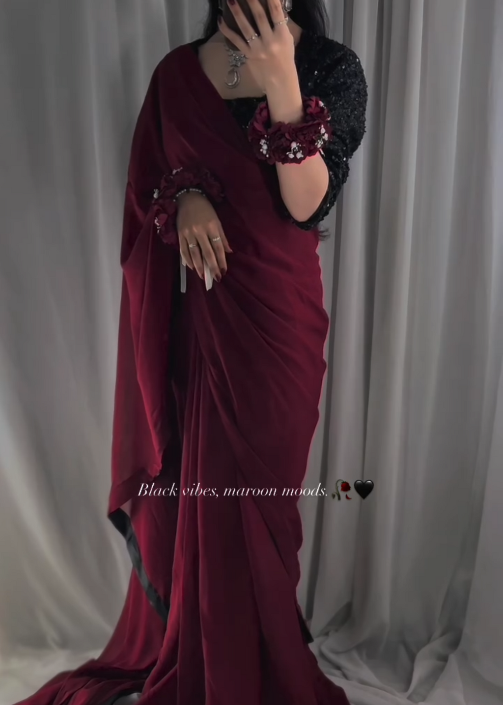 Premium Shamoz Silk Saree  Ready to Wear Elegance
