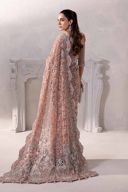 Maria B Embroidered Net Saree – Elegance Redefined ✨